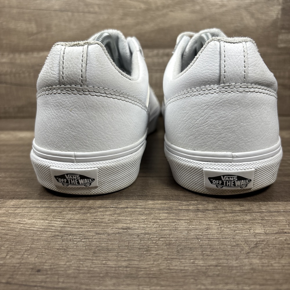 Vans Leather Low White Mens US Size 11 EUR 44.5 500714 Sneakers - Picture 4 of 9